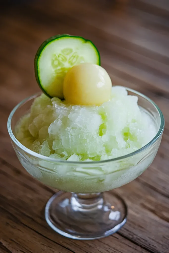 Cucumber Honeydew Granita