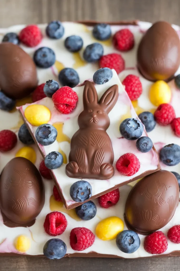 Greek Yogurt Berry Easter Bark