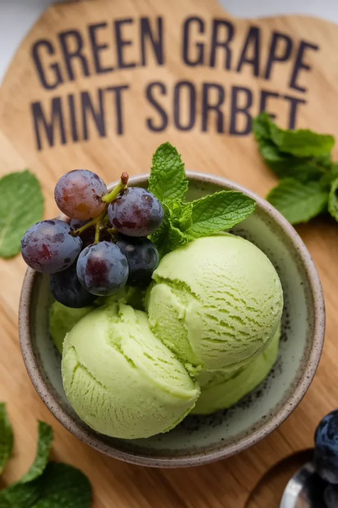 Green Grape Mint Sorbet