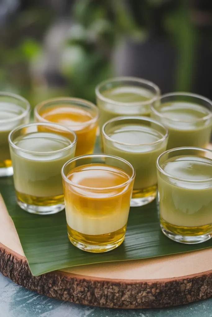 Green Tea Honey Jelly Cups