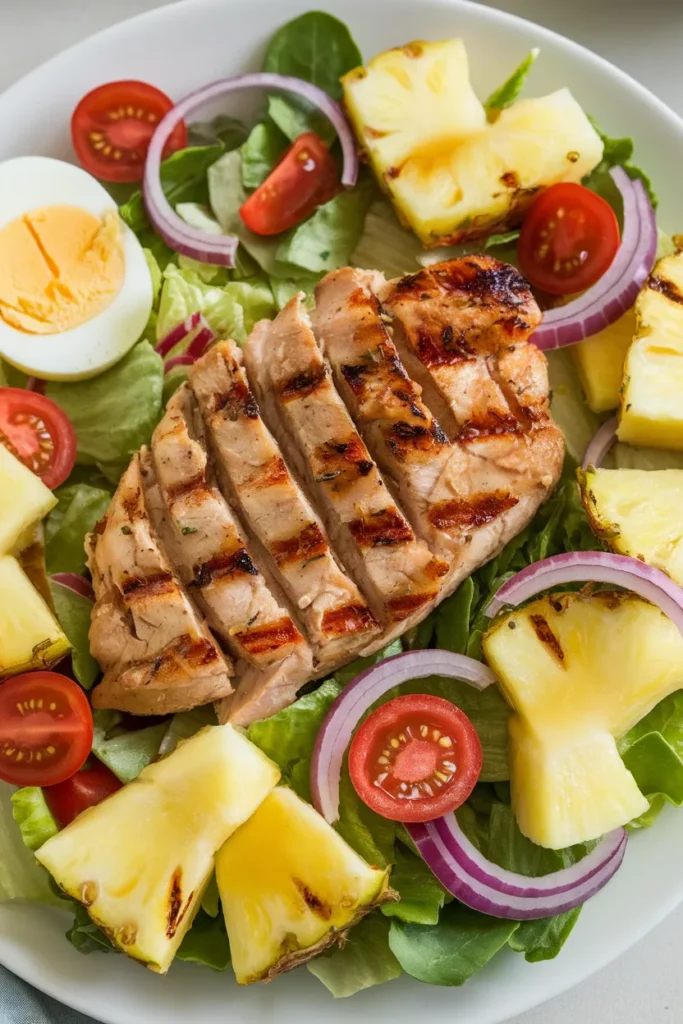 Grilled Chicken Pineapple Salads