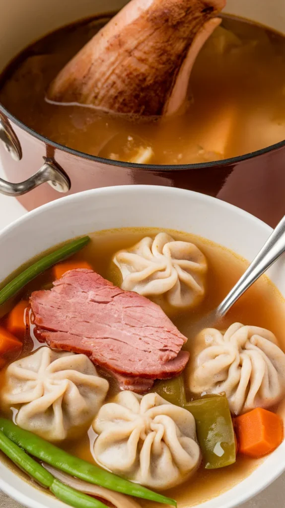 The Ultimate Comfort Bowl: Ham and Bean Soup Recipes with Dumplings 2 Ham and Bean Soup Recipes with Dumplings 1