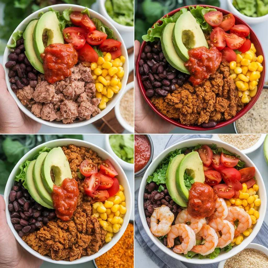 Healthy Taco Bowl Meal Prep