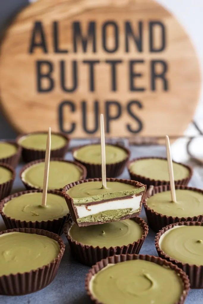 Matcha Almond Butter Cups