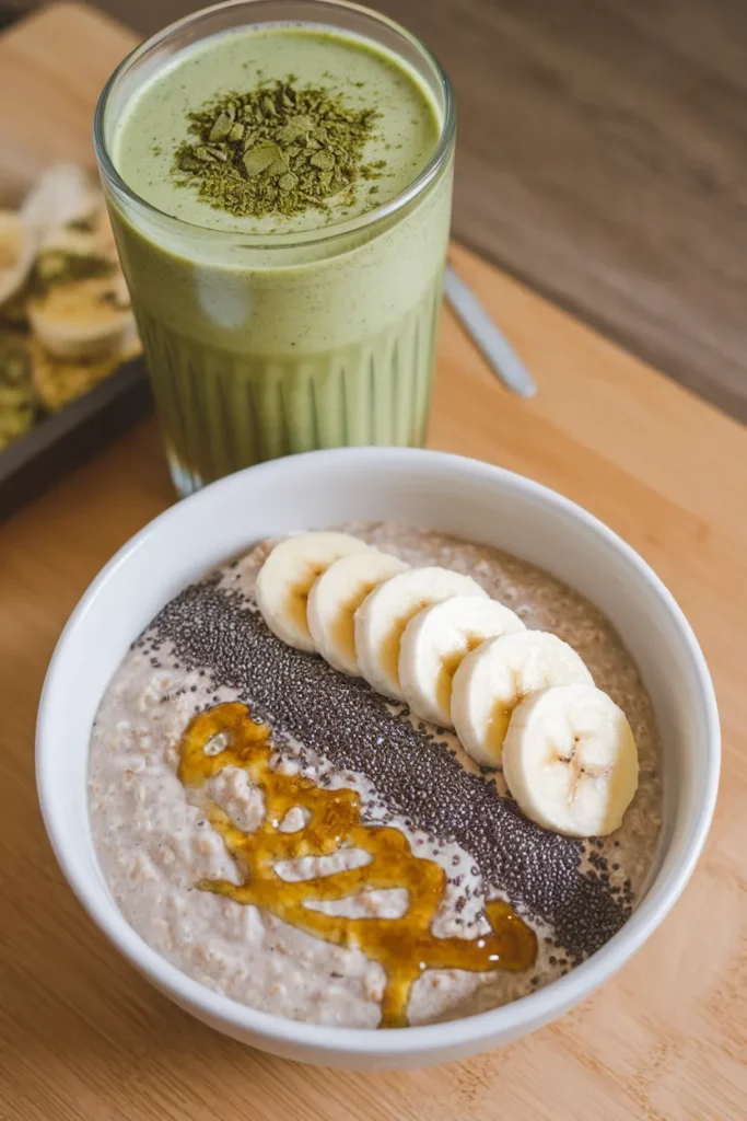 Matcha Banana Overnight Oats