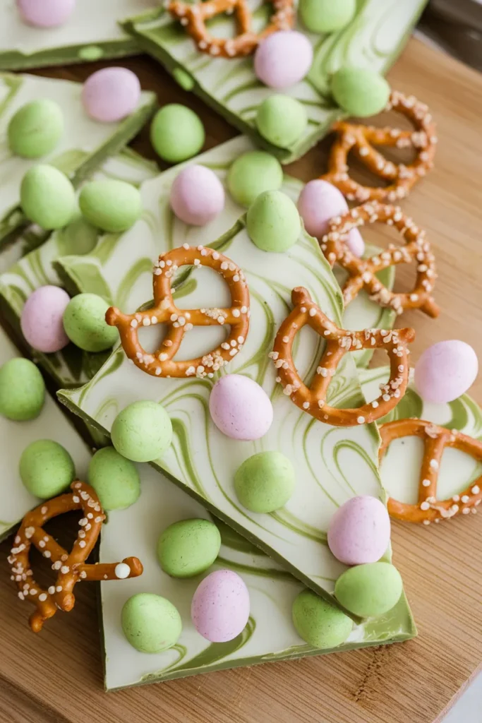 Matcha White Chocolate Easter Bark
