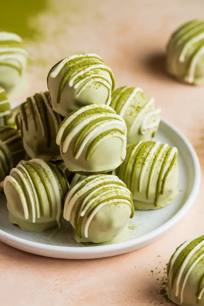 Matcha White Chocolate Truffles