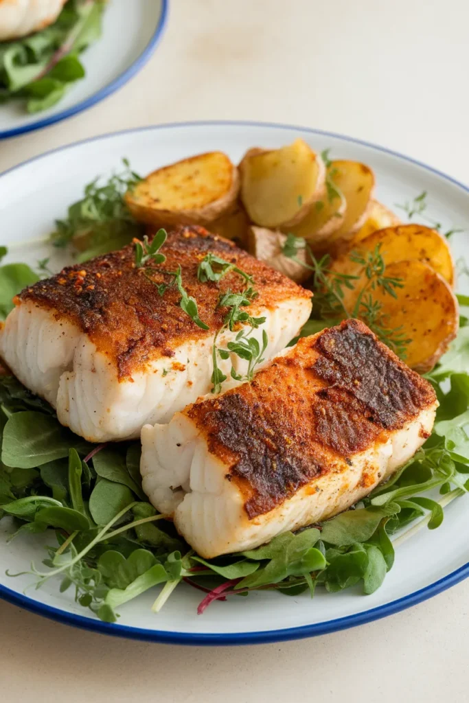 12 Pan Seared Cod Fish Recipes That'll Make You Forget Takeout Even Exists 3 Spicy Cajun Pan Seared Cod