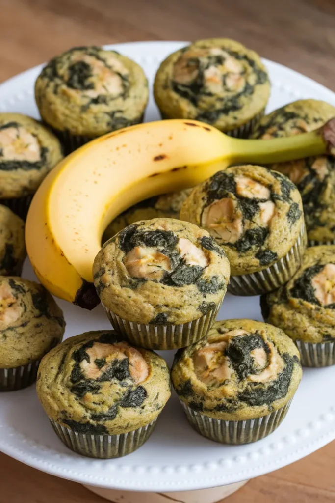 Spinach Banana Muffins