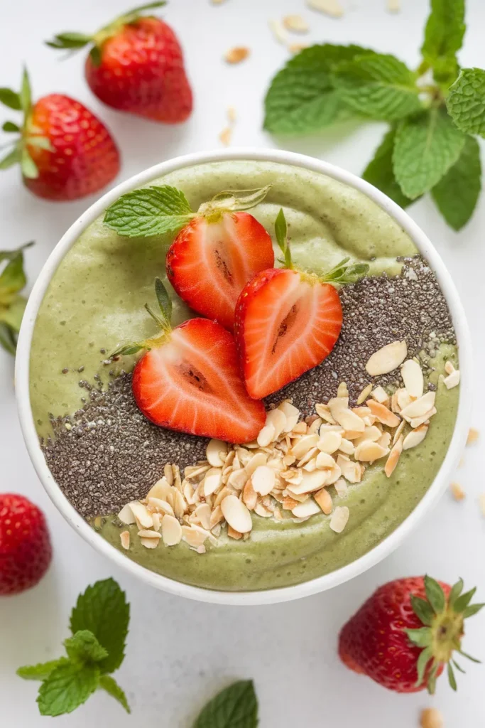 Spinach Mint Smoothie Bowl