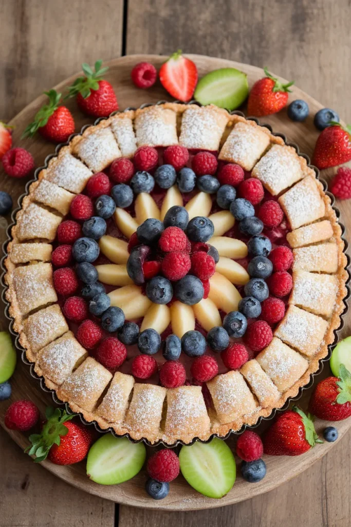 Spring Fruit Tart with Almond Crust