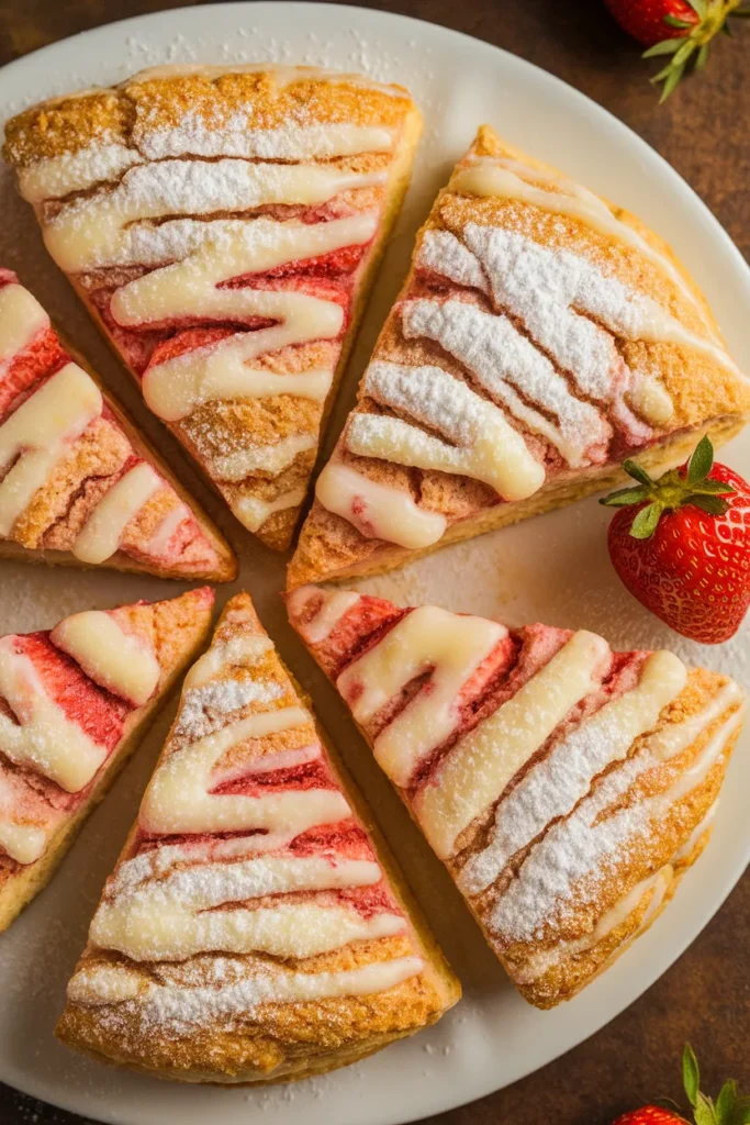 Strawberry Cream Cheese Scone