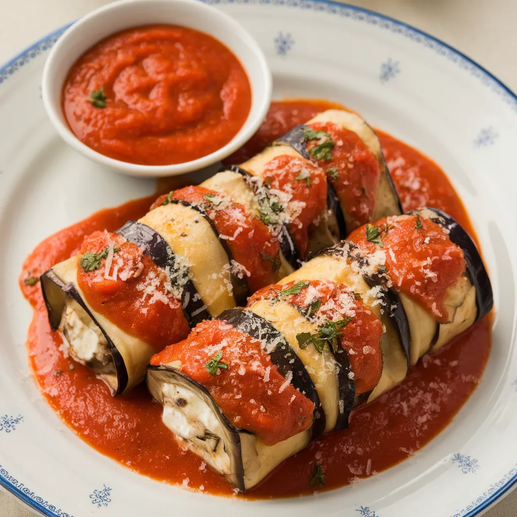 Home 3 Eggplant Rollatini with Ricotta